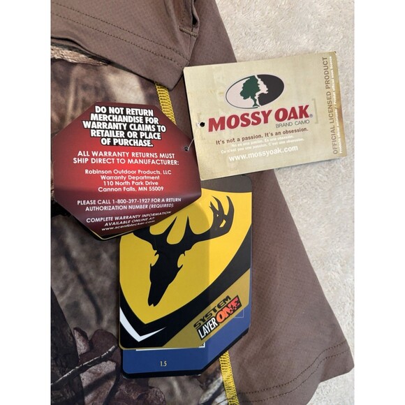 BNWT Scentblocker XLarge XL Long Sleeve Mossy Oak Camo Hunting Shirt Trinity - Picture 5 of 13